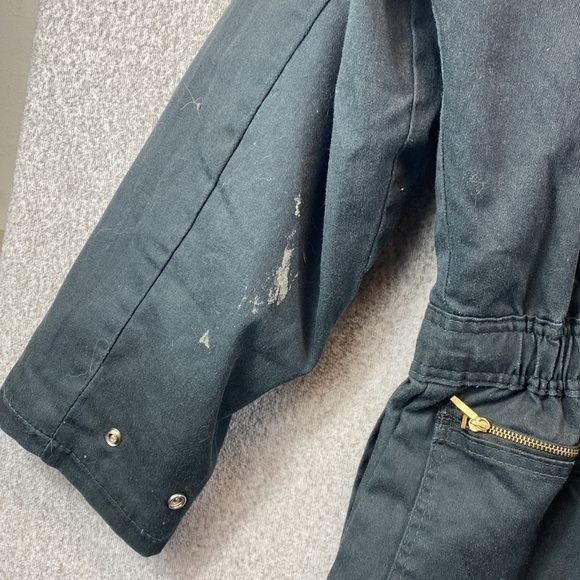 Vintage Walls coveralls corduroy collar zip legs quilted lining semi thrashed XL - Picture 12 of 16